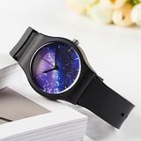 Tonnier Watches Resin Super Soft Band Student Watches for Teenagers Young Girls Starry