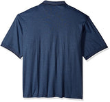 Haggar Men's Big and Tall Short Sleeve Minibox Knit Polo