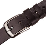 Men's Classic Designer Business Casual Formal Leather Dress Black Belt xxxl155cm