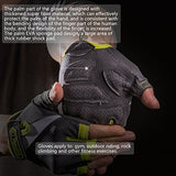 Pseudois Men’s Weight Lifting Gloves for Gym Workout, CrossFit, Weightlifting, Powerlifting, and Running —Pair
