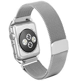 Yometome Apple Watch Band 38mm/42mm Case, Fashion Noble Luxury Magnetic Mesh Stainless Steel Bracelet Accessory Replacement Wristband for Apple iwatch Series 2 & Series 1