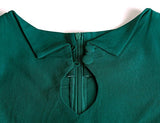 MUXXN Women's Audrey Hepburn 1960s Half Sleeve Belt Formal Work Dress