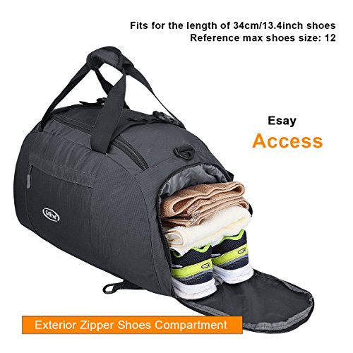 G4Free 3-Way Travel Duffel Backpack Luggage Gym Sports Bag with Shoe Compartment