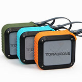 Topmaxions 111 Portable Bluetooth 4.0 Speakers,Mini Wireless Outdoor and Shower Waterproof Sport Speaker Minidisc Players with 5-10 Hour Rechargeable Battery Life,Pairs with All Bluetooth Devices,Blue