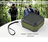 Topmaxions 111 Portable Bluetooth 4.0 Speakers,Mini Wireless Outdoor and Shower Waterproof Sport Speaker Minidisc Players with 5-10 Hour Rechargeable Battery Life,Pairs with All Bluetooth Devices,Blue
