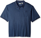 Haggar Men's Big and Tall Short Sleeve Minibox Knit Polo