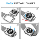 Yometome Apple Watch Band 38mm/42mm Case, Fashion Noble Luxury Magnetic Mesh Stainless Steel Bracelet Accessory Replacement Wristband for Apple iwatch Series 2 & Series 1
