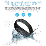 Smart Wristband Non-Bluetooth Pedometer Bracelet Fitness Tracker Smart Watch with Step Calories Counter Distance Time / Date (Simple,No app,No Phone need) for Walking Running