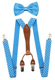JAIFEI Suspenders & Bowtie Set- Men's Elastic X Band Suspenders + Bowtie For Wedding, Formal Events