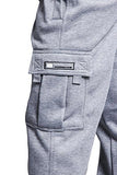 G-Style USA Men's Solid Fleece Cargo Pants