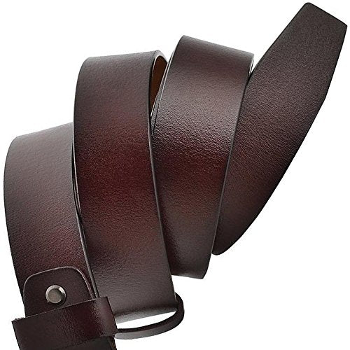 Men's Classic Designer Business Casual Formal Leather Dress Black Belt xxxl155cm