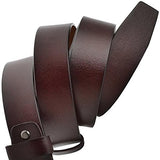 Men's Classic Designer Business Casual Formal Leather Dress Black Belt xxxl155cm
