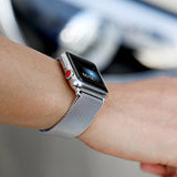 Lelong for Apple Watch Band 38mm 42mm,Milanese Loop Fully Magnetic Clasp Stainless Steel Mesh iWatch Band for Apple Watch Series 3 Series 2 Series 1 Sport & Edition