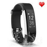 Fitness Tracker, Waterproof Activity Tracker with Heart Rate Monitor Bluetooth Smart Watch Wireless Smart Bracelet Sleep Monitor Pedometer Wristband for Android and iOS Smartphone