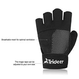 Trideer Womens Weight Lifting Gloves For Callus And Blister Protection, Breathable & Anti-slip, Padded Gym Gloves For Powerlifting, Cross Training - Available in Black, Pink, Purple (Pair)