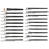 KOLIGHT 20 Pcs Pro Makeup Set Powder Face Foundation Eye shadow Eyeliner Lip Cosmetic Brushes