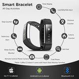 Fitness Tracker, Coffea C2 Activity Wristband : Bluetooth Wireless Smart Bracelet, Waterproof Pedometer Activity Tracker Watch with Replacement Band for IOS & Android Smartphone