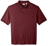 Haggar Men's Big and Tall Short Sleeve Minibox Knit Polo