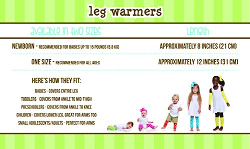 juDanzy 4-pack Organic baby & toddler leg warmers gift set for boys & girls