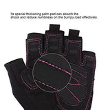 Trideer Womens Weight Lifting Gloves For Callus And Blister Protection, Breathable & Anti-slip, Padded Gym Gloves For Powerlifting, Cross Training - Available in Black, Pink, Purple (Pair)