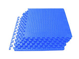 ProSource Puzzle Exercise Mat, EVA Foam Interlocking Tiles, Protective Flooring for Gym Equipment and Cushion for Workouts