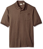 Haggar Men's Big and Tall Short Sleeve Minibox Knit Polo