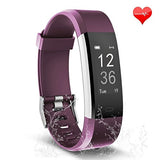 Fitness Tracker, Waterproof Activity Tracker with Heart Rate Monitor Bluetooth Smart Watch Wireless Smart Bracelet Sleep Monitor Pedometer Wristband for Android and iOS Smartphone