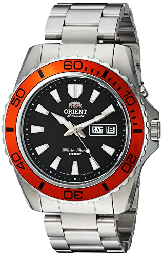 Orient Men's 'Mako XL' Japanese Automatic Stainless Steel Diving Watch, Color:Silver-Toned (Model: FEM75004B9)