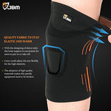 JBM Adult GYM Knee Braces Support Compression Sleeve Patella Wrap Band Knee Stabilizer Safe Pain Relief for Weightlifting Power Lifting Fitness Exercise Badminton Running Climbing Cycling Biking