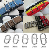 MagiDeal Pack of 5 Stainless Steel Watch Accessory DIY Watch Strap Loop Holder Buckle