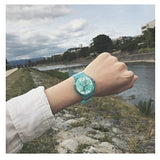 Tonnier Watches Resin Super Soft Band Student Watches for Teenagers Young Girls Starry
