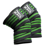 Mava Sports Knee Wraps (Pair) for Cross Training WODs,Gym Workout,Weightlifting,Fitness & Powerlifting - Knee Straps for Squats - For Men & Women- 72"-Compression & Elastic Support