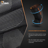 JBM Adult GYM Knee Braces Support Compression Sleeve Patella Wrap Band Knee Stabilizer Safe Pain Relief for Weightlifting Power Lifting Fitness Exercise Badminton Running Climbing Cycling Biking