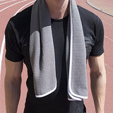 Fitness Gym Towels (2 Pack) for Workout, Sports and Exercise - Soft, Lightweight, Absorbent, Quick-drying, Odor-free, Machine-washable
