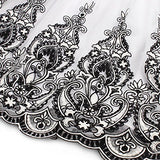 KILLREAL Women's Vintage Sleeveless Floral Organza Cocktail Homecoming Dress