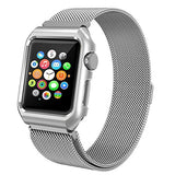 Yometome Apple Watch Band 38mm/42mm Case, Fashion Noble Luxury Magnetic Mesh Stainless Steel Bracelet Accessory Replacement Wristband for Apple iwatch Series 2 & Series 1