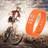 Smart Wristband Non-Bluetooth Pedometer Bracelet Fitness Tracker Smart Watch with Step Calories Counter Distance Time / Date (Simple,No app,No Phone need) for Walking Running