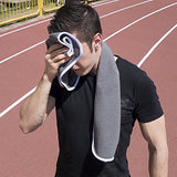 Fitness Gym Towels (2 Pack) for Workout, Sports and Exercise - Soft, Lightweight, Absorbent, Quick-drying, Odor-free, Machine-washable