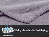 Sports Towel ForNeat Microfiber Towels Set, Multi-purpose Gym Towel, Extra Absorbent, Fast Drying & Antibacterial, for Sports, Workout, Fitness, Gym, Yoga, Pilates, Travel, Camping & More