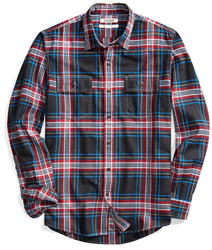 Goodthreads Men’s Standard-Fit Plaid Twill Shirt