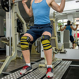 Mava Sports Knee Wraps (Pair) for Cross Training WODs,Gym Workout,Weightlifting,Fitness & Powerlifting - Knee Straps for Squats - For Men & Women- 72"-Compression & Elastic Support