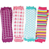 juDanzy 4-pack Organic baby & toddler leg warmers gift set for boys & girls