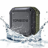 Topmaxions 111 Portable Bluetooth 4.0 Speakers,Mini Wireless Outdoor and Shower Waterproof Sport Speaker Minidisc Players with 5-10 Hour Rechargeable Battery Life,Pairs with All Bluetooth Devices,Blue