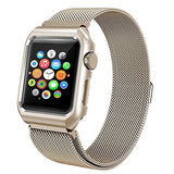 Yometome Apple Watch Band 38mm/42mm Case, Fashion Noble Luxury Magnetic Mesh Stainless Steel Bracelet Accessory Replacement Wristband for Apple iwatch Series 2 & Series 1
