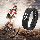 Smart Wristband Non-Bluetooth Pedometer Bracelet Fitness Tracker Smart Watch with Step Calories Counter Distance Time / Date (Simple,No app,No Phone need) for Walking Running