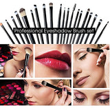 KOLIGHT 20 Pcs Pro Makeup Set Powder Face Foundation Eye shadow Eyeliner Lip Cosmetic Brushes